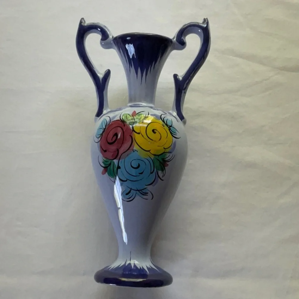 Vintage Hand Painted Vestal Portuguese Bud Vase - Picture 13 of 16